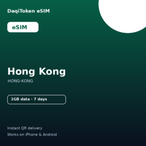 Hong Kong eSIM - 1GB / 7 Days